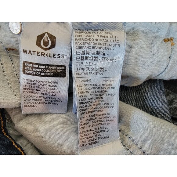 Levis 711 Skinny Jeans Womens Size 27 Blue Mid-Rise Stretch Denim - Picture 2 of 7